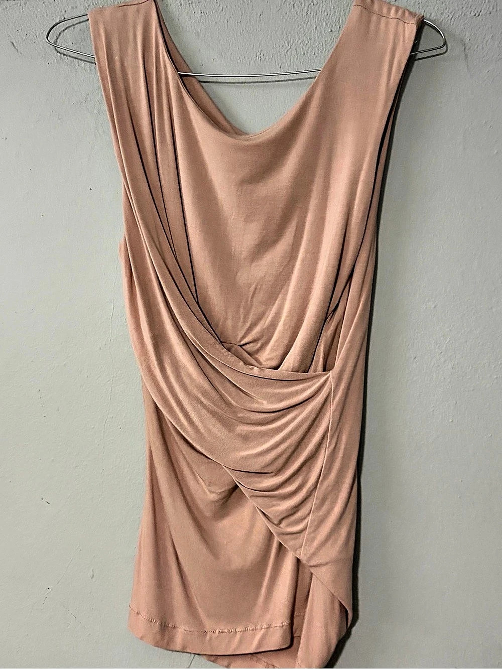 Free People Draped Top in Dusty Pink